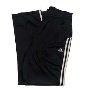 Adidas Boy’s Medium Black With White Stripe Jogger/Track Pants